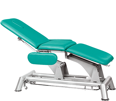 Electronic therapy couch - three section