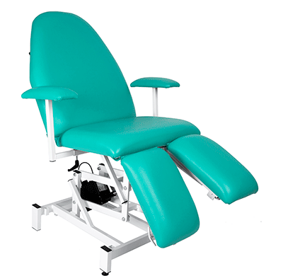 electric treatment chairwith split leg
